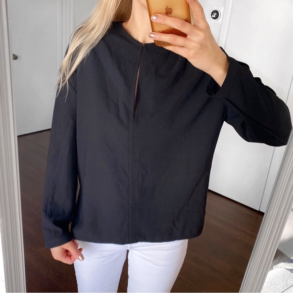 🖤 ZARA BLACK BASIC LOOSE FIT BLOUSE! - Picture 5 of 13